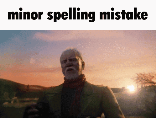 Man Standing Before Sunset With Minor Spelling Mistake