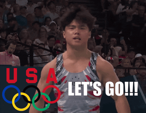 Man Standing By Let's Go Sign GIF