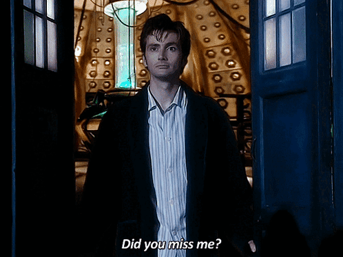 Man Standing in Doorway Did You Miss Me