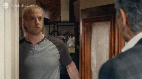 Man Standing in Doorway #SchittsCreek