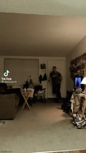 Man Standing in Doorway TikTok