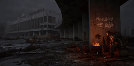Man Standing In Front Of Burning Barrel Saying Hikomy He Bid GIF
