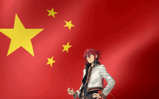 Man Standing in Front of Chinese Flag