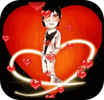 Man Standing in Front of Heart