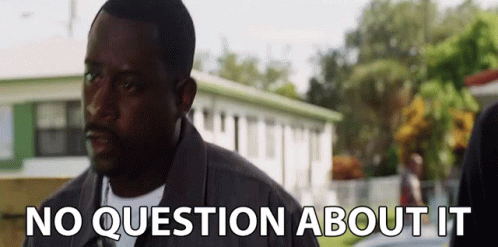 Man Standing in Front of House Saying No Question About It
