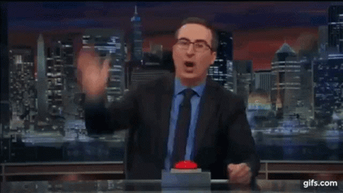 Man Standing In Front Of Last Week Tonight Podium GIF