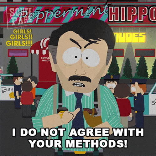 Man Standing in Front of Peppermint Hippo