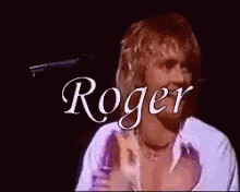 Man Standing In Front Of Roger GIF