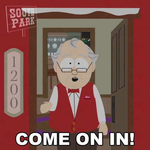 Man Standing in Front of South Park Sign