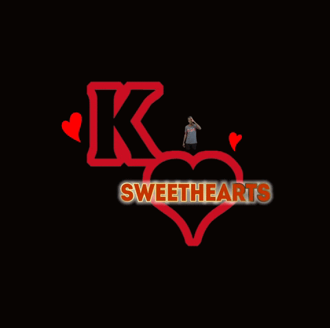 Man Standing In Front Of Sweethearts Logo GIF