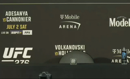 Man Standing in Front of UFC Sign
