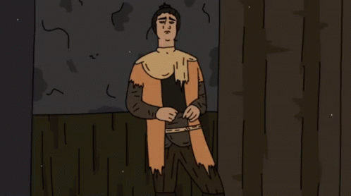 Man Standing In Front Of Wall GIF
