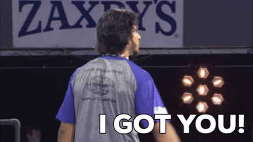 Man Standing in Front of Zaxby's Sign Says I Got You