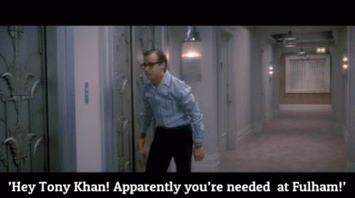 Man Standing In Hallway Saying Hey Tony Khan GIF