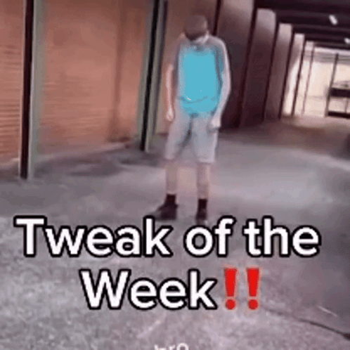 Man Standing in Hallway Saying Tweak of the Week