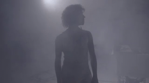 Man Standing In The Thick Mist GIF