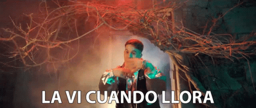 Man Standing In Tunnel With La Vi Cuando Llora GIF