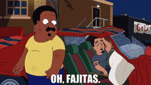 Man Standing Next To Car Saying Oh Fajitas GIF
