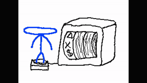 Man Standing Next to Computer