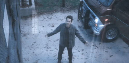 Man Standing Next To Van GIF