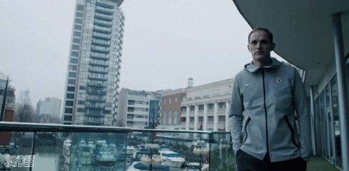 Man Standing On Balcony Jaydee GIF