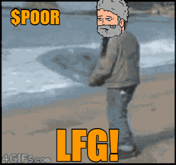 Man Standing On Beach With Poor LFG GIF
