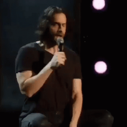 Man Standing On Rock Greetings From The Top Of The World GIF