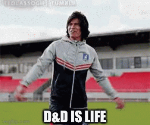 Man Standing on Soccer Field D & D Is Life