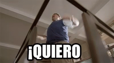 Man Standing on Stairs With Quiero