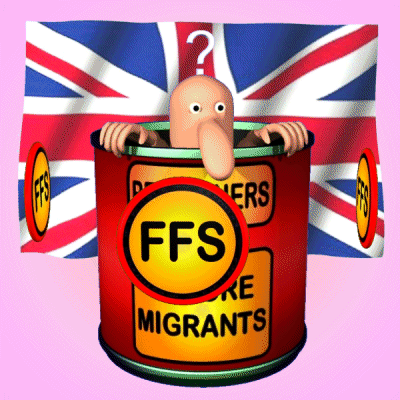 Man Sticking Head Out of Can FFS