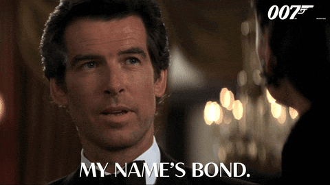 Man Suit Says My Name Is Bond 007