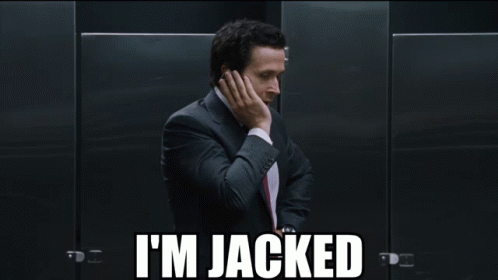 Man Suit Tie Says I'm Jacked To Tits