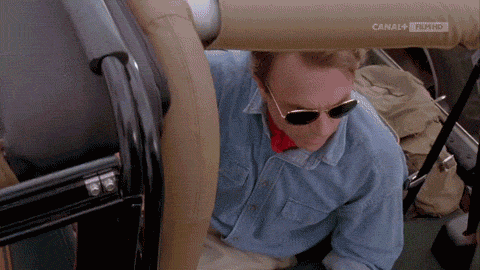 Man Sunglasses Denim Shirt Car Canal 4 HD GIF