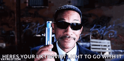 Man Sunglasses Holding Lighter Saying Heres Uktraviet Light