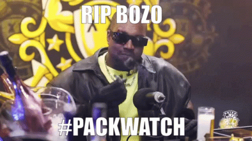 Man Sunglasses Leather Jacket Microphone Rip Bozo #Packwatch GIF