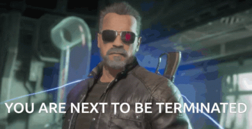 Man Sunglasses Leather Jacket You Are Next to Be Terminated