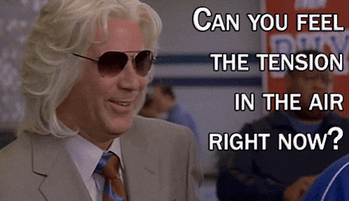 Man Sunglasses Suit Can You Feel Tension GIF
