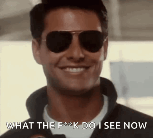 Man Sunglasses What the F*ck Do I See