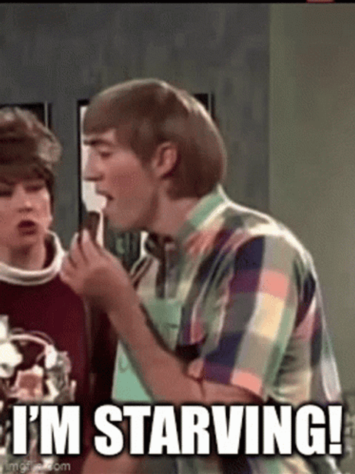 Man Super Hungry Starving GIF