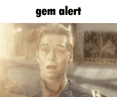 Man Surprised With Gem Alert GIF