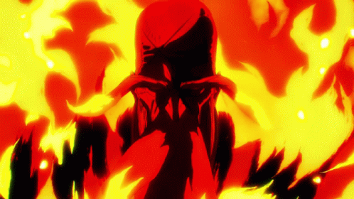 Man Surrounded by Fire