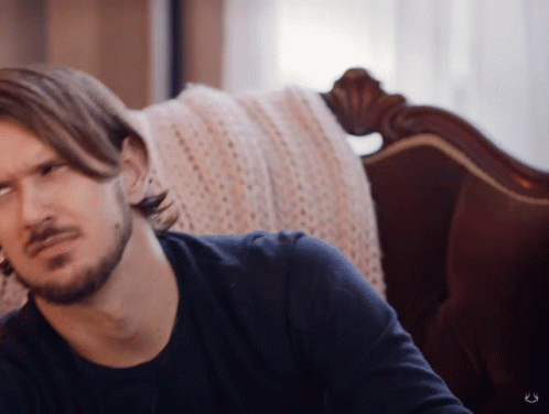 Man Suspicious Glare GIF