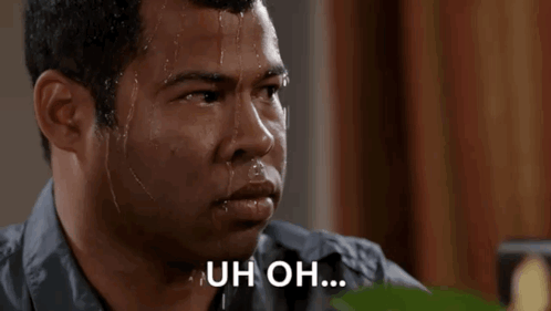 Man Sweating Just When I Thought I Was Out GIF