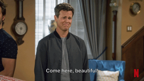 Man Swerve When Woman Wants Hug GIF