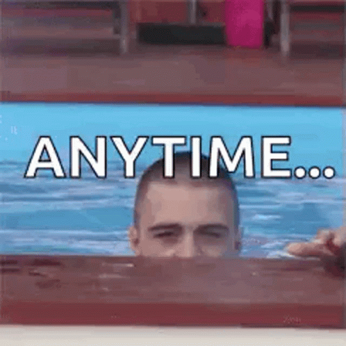 Man Swimming Anytime GIF