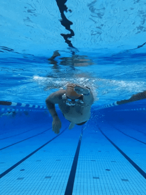 Man Swimming Training GIF