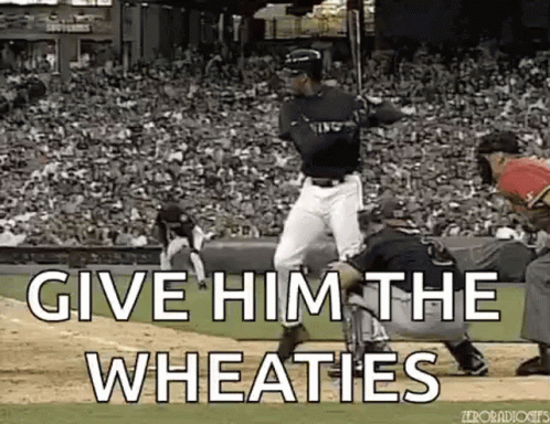 Man Swinging Baseball Bat At Ball GIF