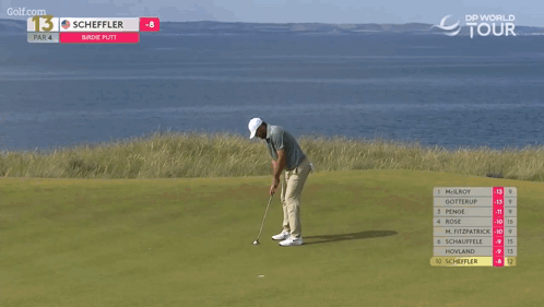 Man Swinging Golf Club in Mask