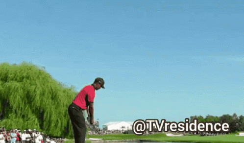 Man Swinging Golf Club @tvresidence