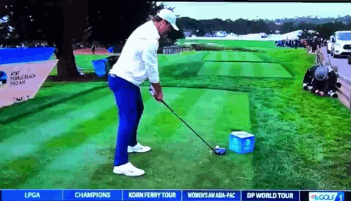 Man Swinging Golf Club GIF